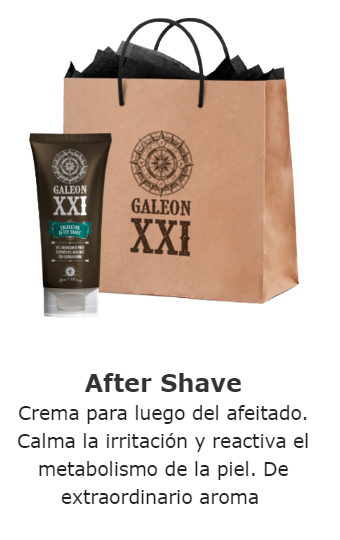 Productos Fuxion Galeon XXI After shave para barba bigote