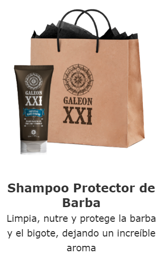 Productos Fuxion Galeon XXI Shampoo protector de barba champu