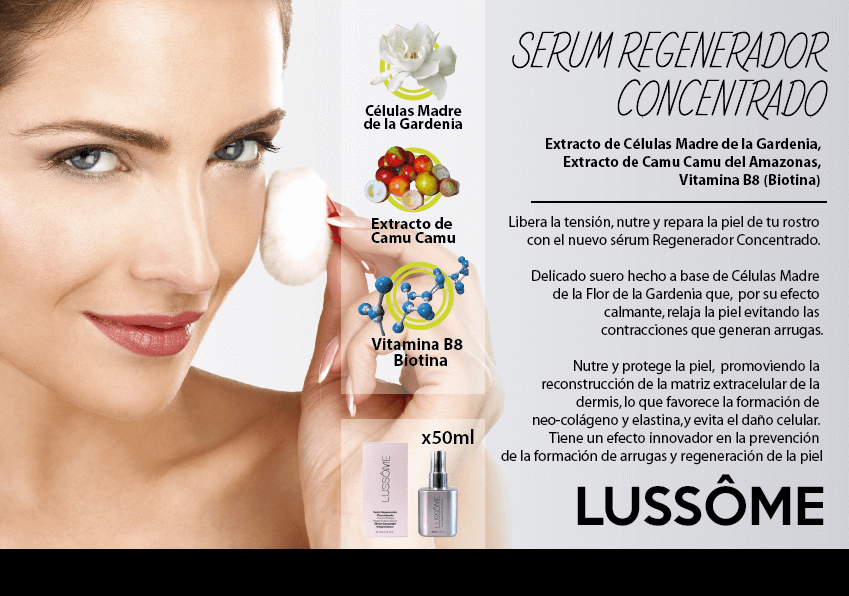 Productos Fuxion como donde comprar Lussome Serum regenerador concentrado suero efectivo